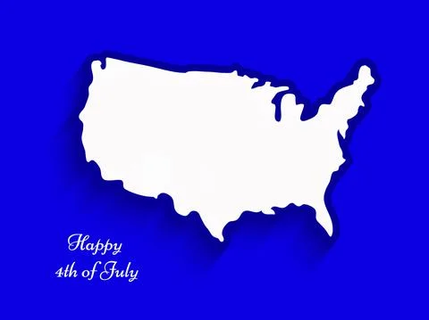 Illustration of elements of 4th of July US independence day background 스톡 일러스트