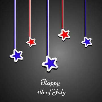 Illustration of elements of 4th of July US independence day background Stock Illustration