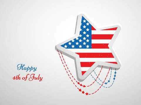 Illustration of elements of 4th of July US independence day background Stock Illustration