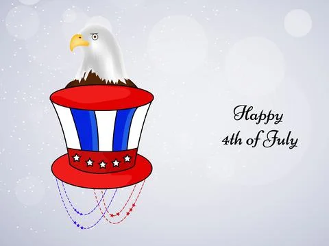 Illustration of elements of 4th of July US independence day background Stockillustratie