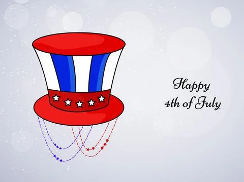 Illustration of elements of 4th of July US independence day background イラスト素材