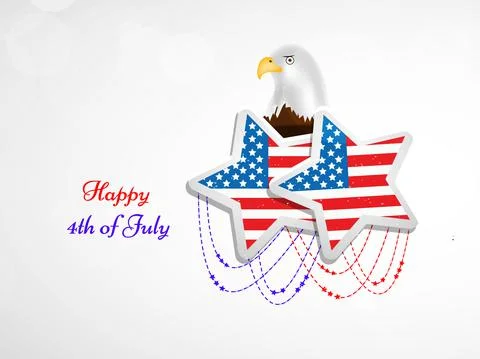 Illustration of elements of 4th of July US independence day background Stockillustratie