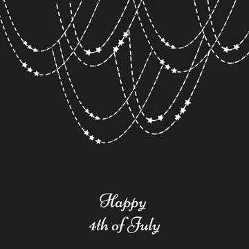 Illustration of elements of 4th of July US independence day background イラスト素材