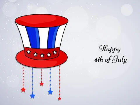 Illustration of elements of 4th of July US independence day background イラスト素材