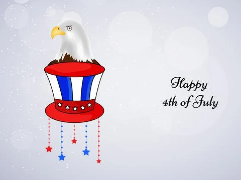 Illustration of elements of 4th of July US independence day background 스톡 일러스트