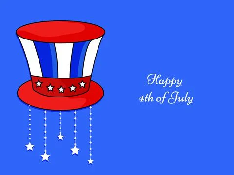 Illustration of elements of 4th of July US independence day background Stock Illustration