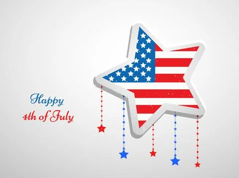 Illustration of elements of 4th of July US independence day background Stockillustratie