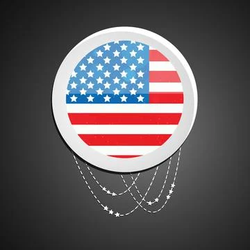 Illustration of elements of 4th of July US independence day background 스톡 일러스트