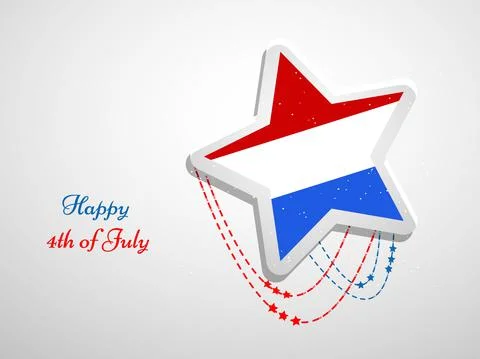 Illustration of elements of 4th of July US independence day background Illustrazione stock