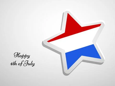 Illustration of elements of 4th of July US independence day background イラスト素材