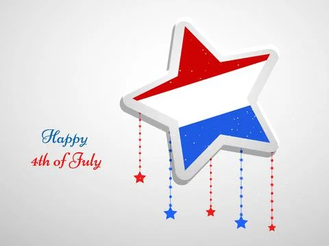 Illustration of elements of 4th of July US independence day background Stock Illustration