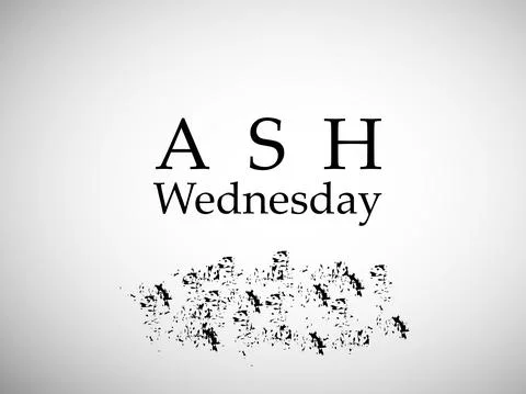 Illustration of elements of Ash Wednesday background イラスト素材