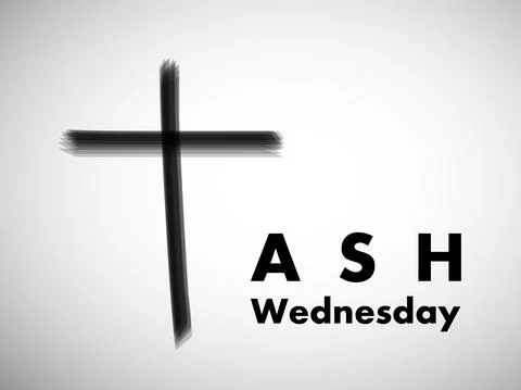Illustration of elements of Ash Wednesday background Stock Illustration