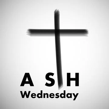 Illustration of elements of Ash Wednesday background イラスト素材