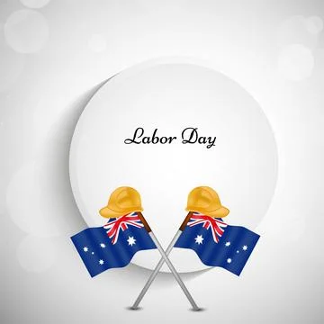 Illustration of elements of Australia labor day background Illustration