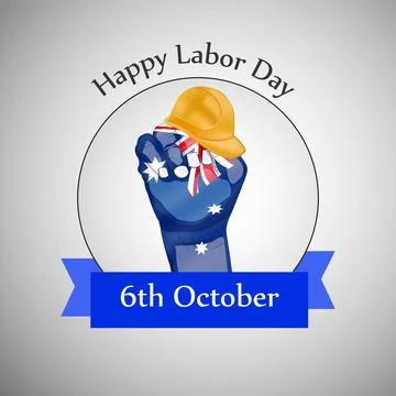 Illustration of elements of Australia labor day background Stock Illustration