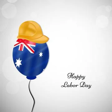 Illustration of elements of Australia labor day background Stock Illustration