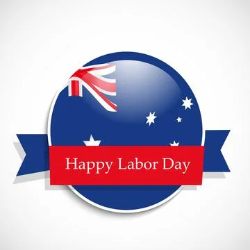 Illustration of elements of Australia labor day background Stock Illustration