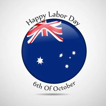 Illustration of elements of Australia labor day background Stock Illustration