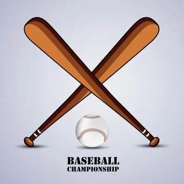 Illustration of elements for baseball sport background Stock Illustration