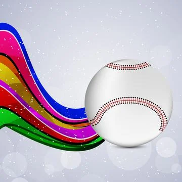 Illustration of elements for baseball sport background Stock Illustration