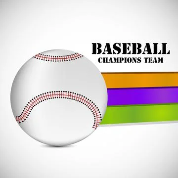 Illustration of elements for baseball sport background Stock Illustration