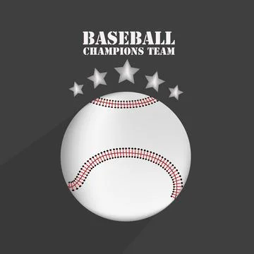 Illustration of elements for baseball sport background Stock Illustration