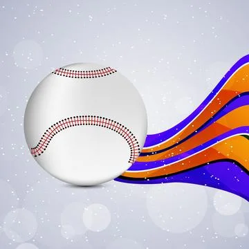 Illustration of elements for baseball sport background Stock Illustration