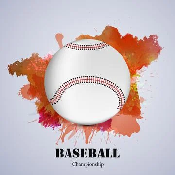 Illustration of elements for baseball sport background Stock Illustration