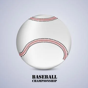 Illustration of elements for baseball sport background Illustrazione stock