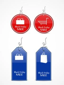 Illustration of elements of black Friday background Stock Illustration
