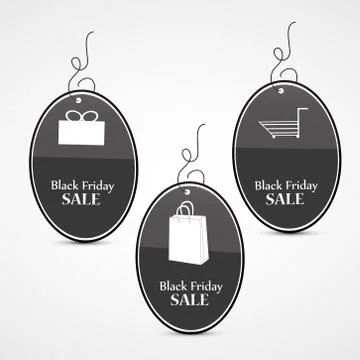Illustration of elements of black Friday background Stock Illustration