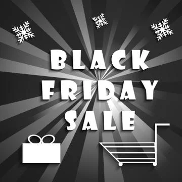 Illustration of elements of black Friday background Stock Illustration