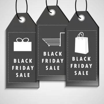 Illustration of elements of black Friday background Stock Illustration
