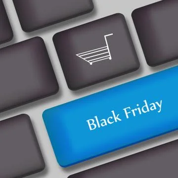 Illustration of elements of black Friday background Stock Illustration