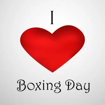 Illustration of elements of Boxing Day Background 스톡 일러스트