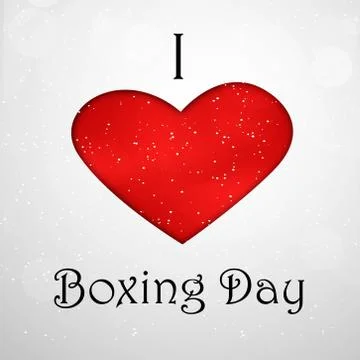Illustration of elements of Boxing Day Background 스톡 일러스트