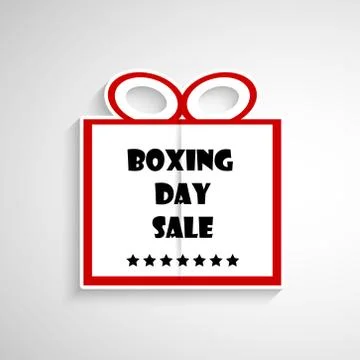 Illustration of elements of Boxing Day Background 스톡 일러스트