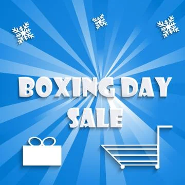 Illustration of elements of Boxing Day Background 스톡 일러스트