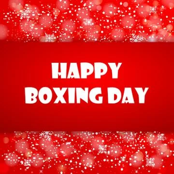 Illustration of elements of Boxing Day Background 스톡 일러스트