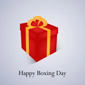 Illustration of elements of Boxing Day Background 스톡 일러스트