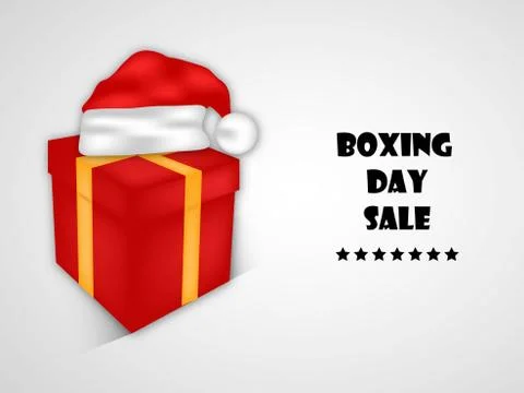 Illustration of elements of Boxing Day Background 스톡 일러스트