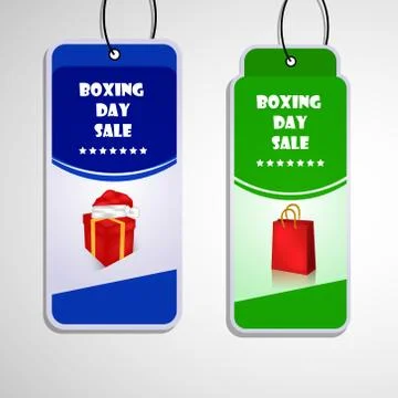 Illustration of elements of Boxing Day Background 스톡 일러스트