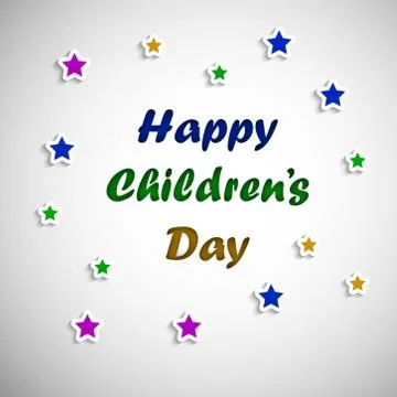 Illustration of elements of Childrens Day Background Stock Illustration