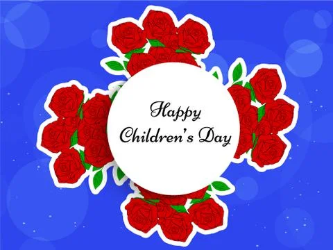 Illustration of elements of Childrens Day Background Stock Illustration