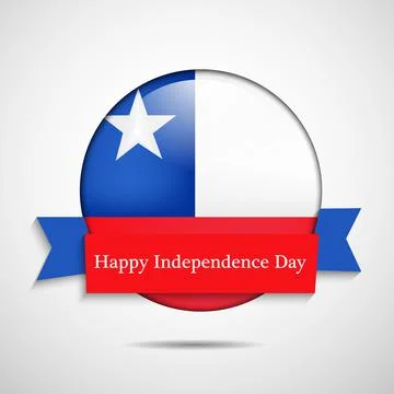 Illustration of elements of Chile's Independence Day Fiestas Patrias background Stock Illustration