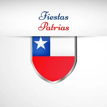 Illustration of elements of Chile's Independence Day Fiestas Patrias background イラスト素材