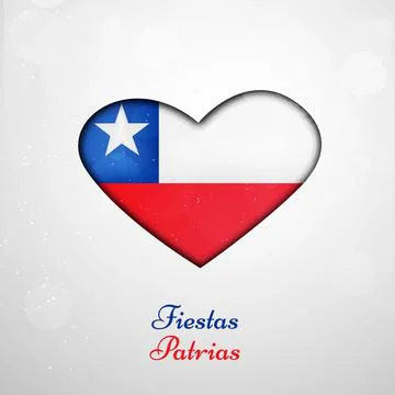 Illustration of elements of Chile's Independence Day Fiestas Patrias background Stockillustratie