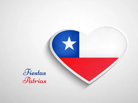 Illustration of elements of Chile's Independence Day Fiestas Patrias background Stock Illustration