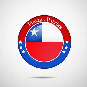 Illustration of elements of Chile's Independence Day Fiestas Patrias background Stockillustratie